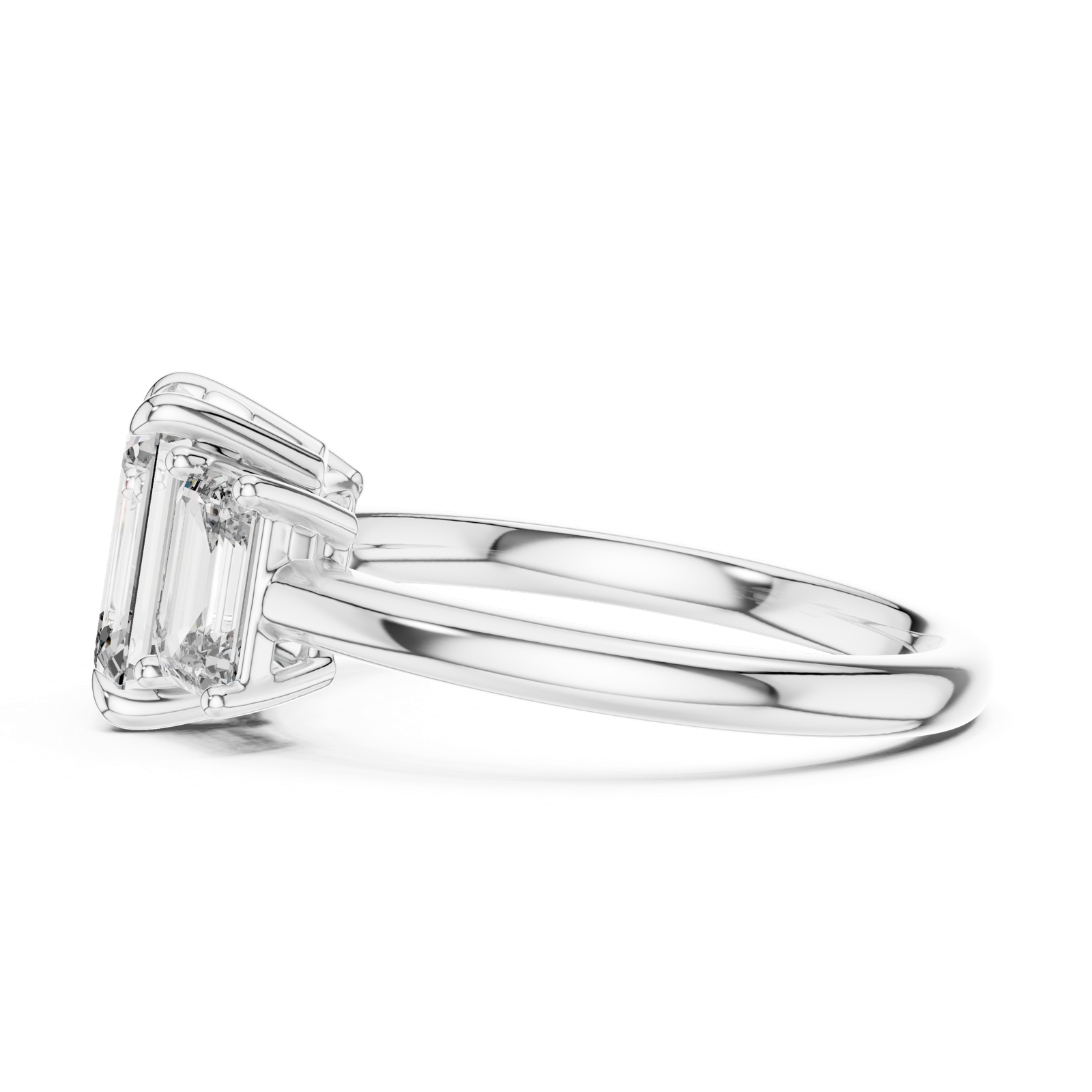 Gold Ring DDLR-045, White Gold, view 3