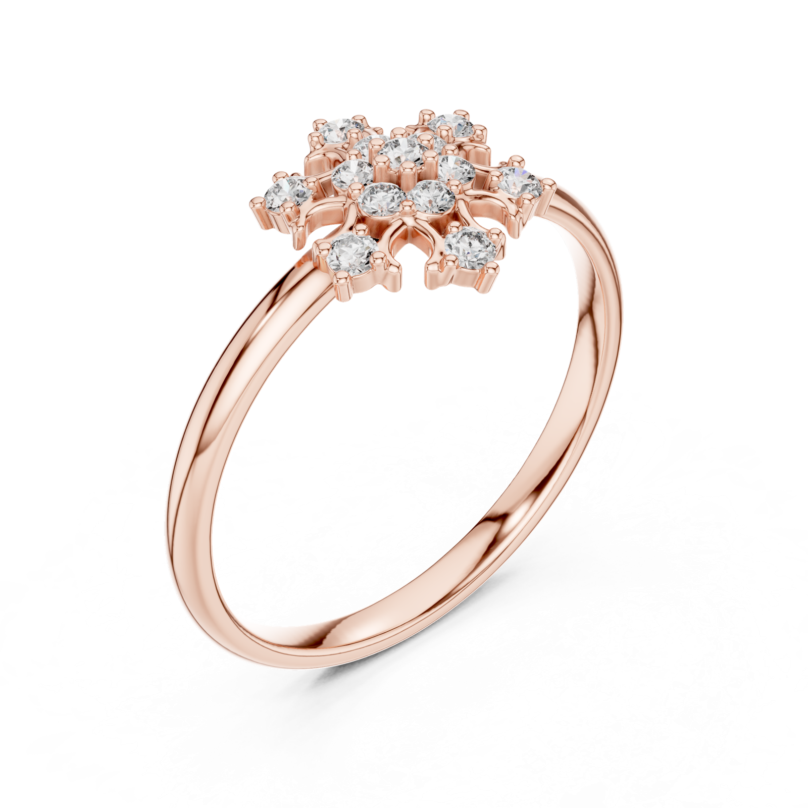 Gold Ring Ledis Ring, Rose Gold, view 2