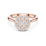 Gold Ring DDLR-780, Rose Gold, view 4