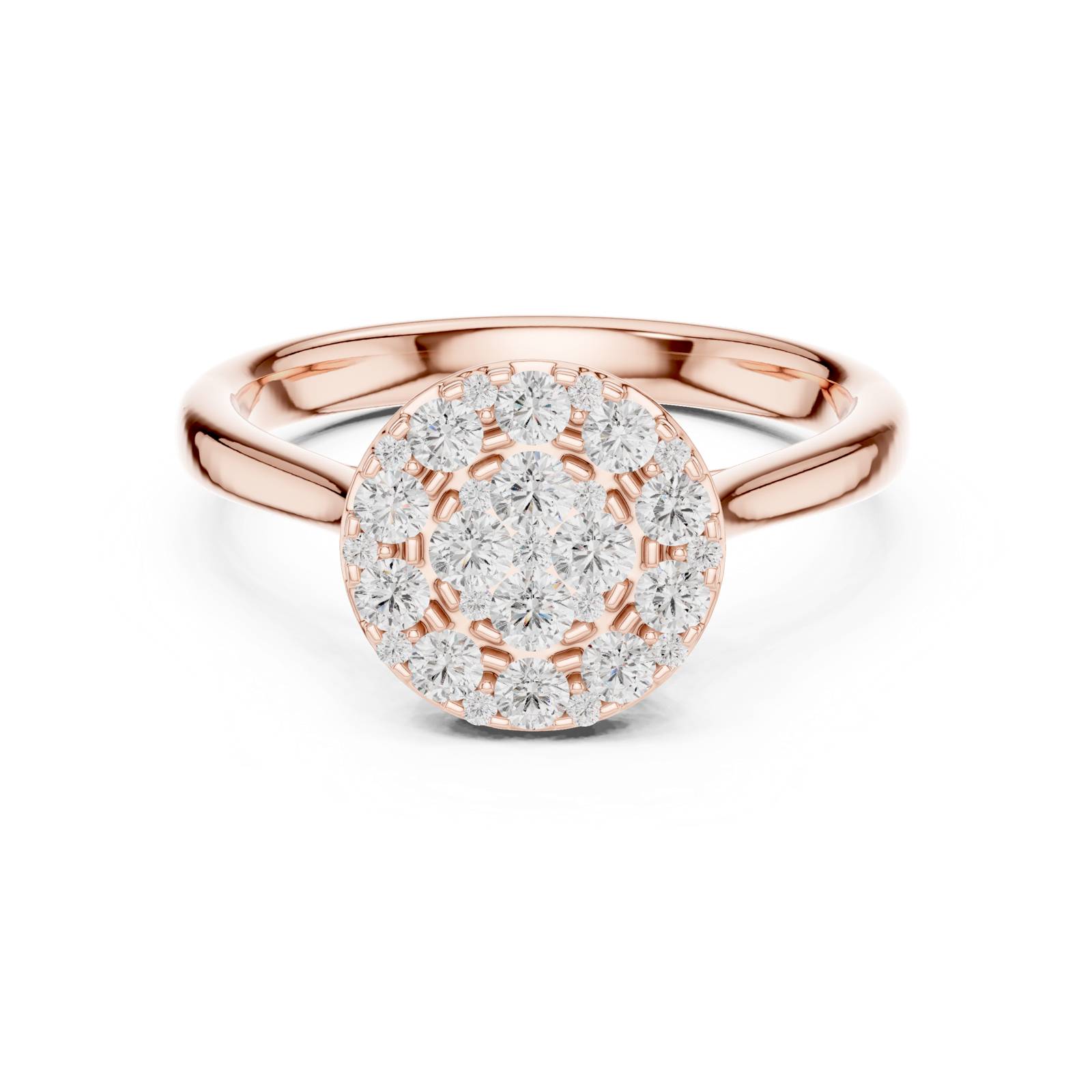 Gold Ring DDLR-780, Rose Gold, view 4
