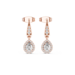 Gold Earrings 3-10015E_112, Rose Gold
