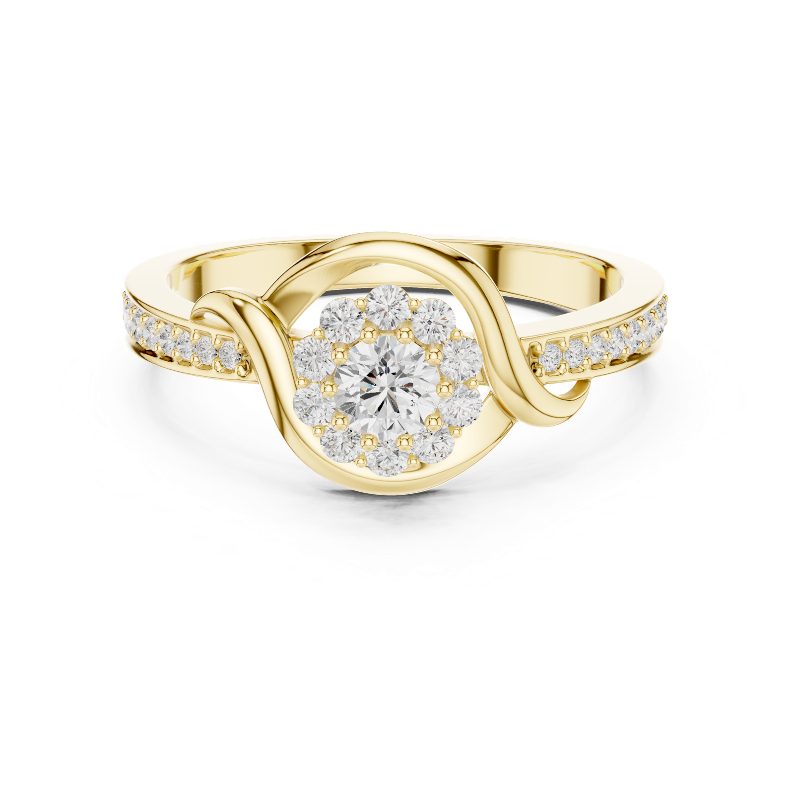 Gold Ring SBWR(46), Yellow Gold, view 4