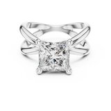 Gold Ring DDLR-051, White Gold, view 4