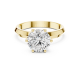 Gold Ring DDLR-694, Yellow Gold, view 4