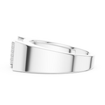 Gold Ring SBMR(49), White Gold, view 3