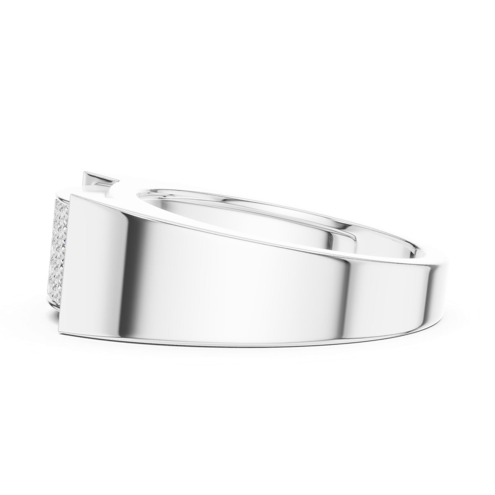 Gold Ring SBMR(49), White Gold, view 3