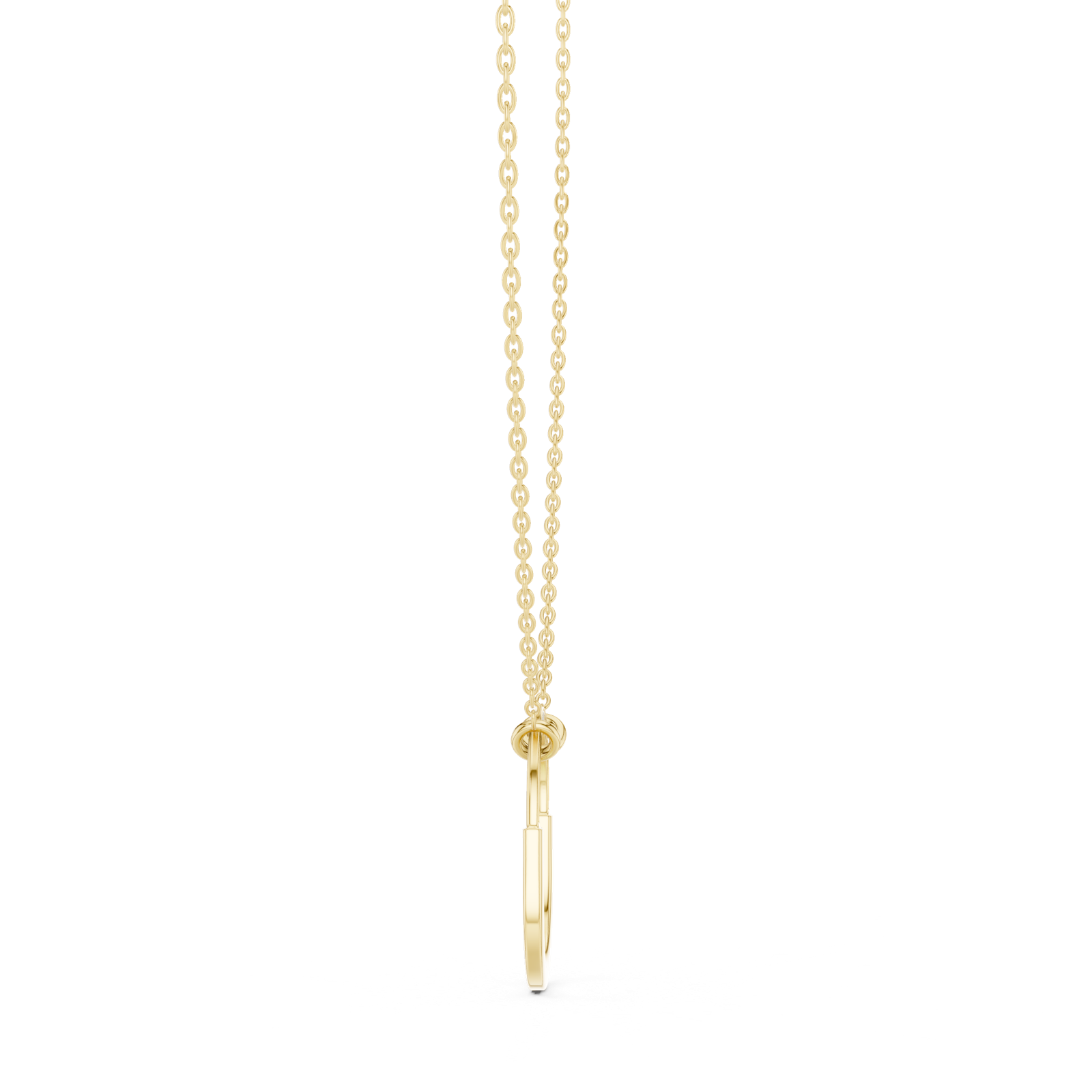 Gold Pendant 12-10002P, Yellow Gold, view 3