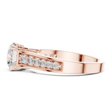 Gold Ring DDLR-190, Rose Gold, view 3