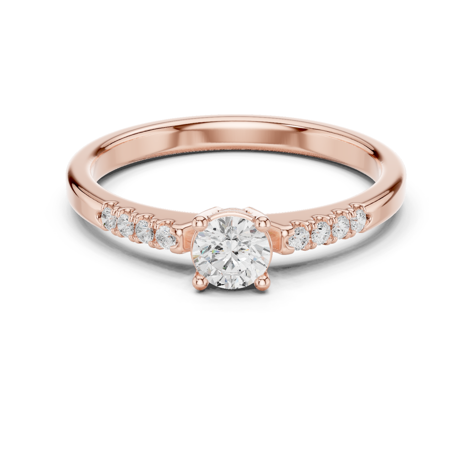 Gold Ring DDLR-834, Rose Gold