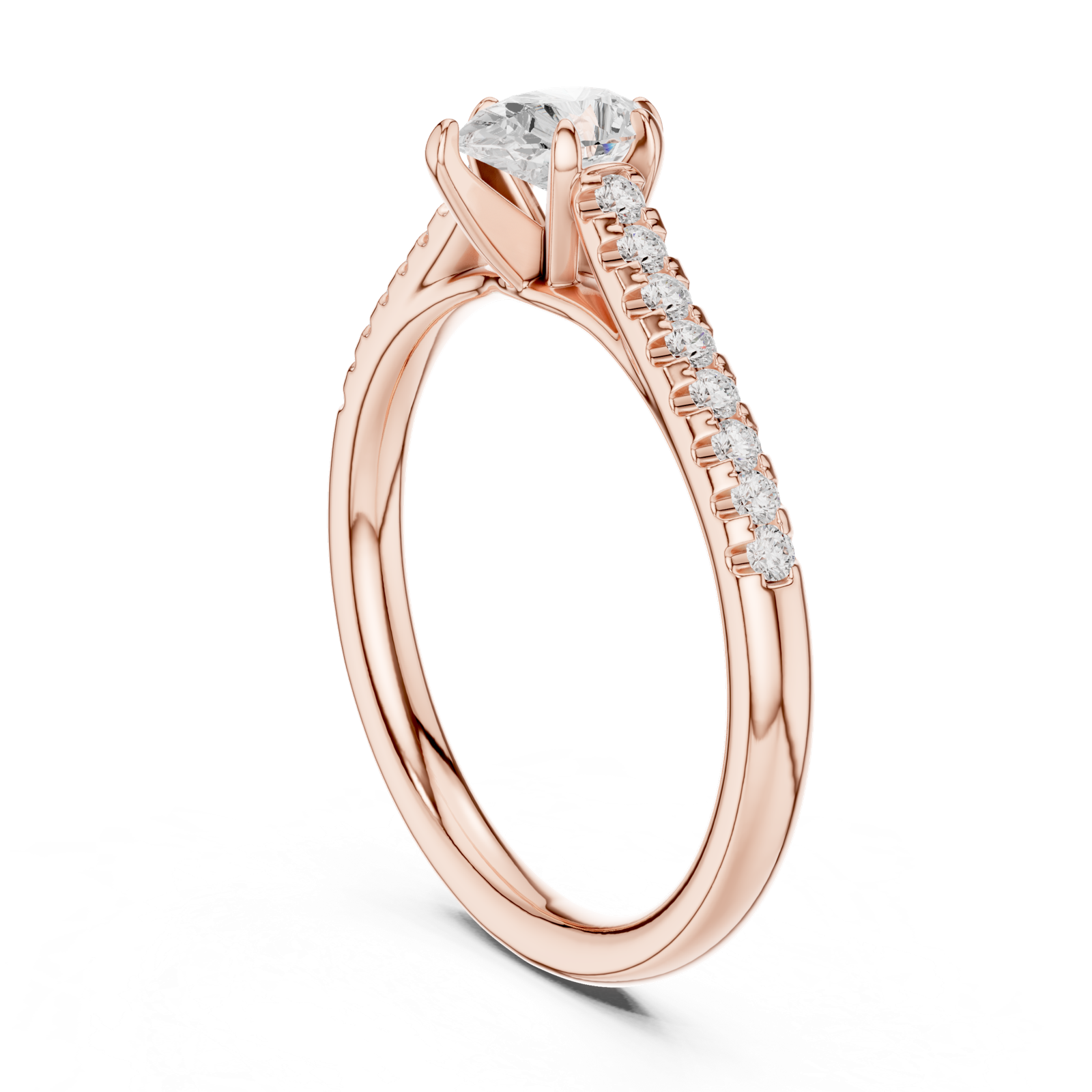 Gold Ring DDLR-586, Rose Gold