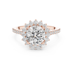 Gold Ring DDLR-062, Rose Gold, view 4