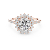 Gold Ring DDLR-062, Rose Gold, view 4