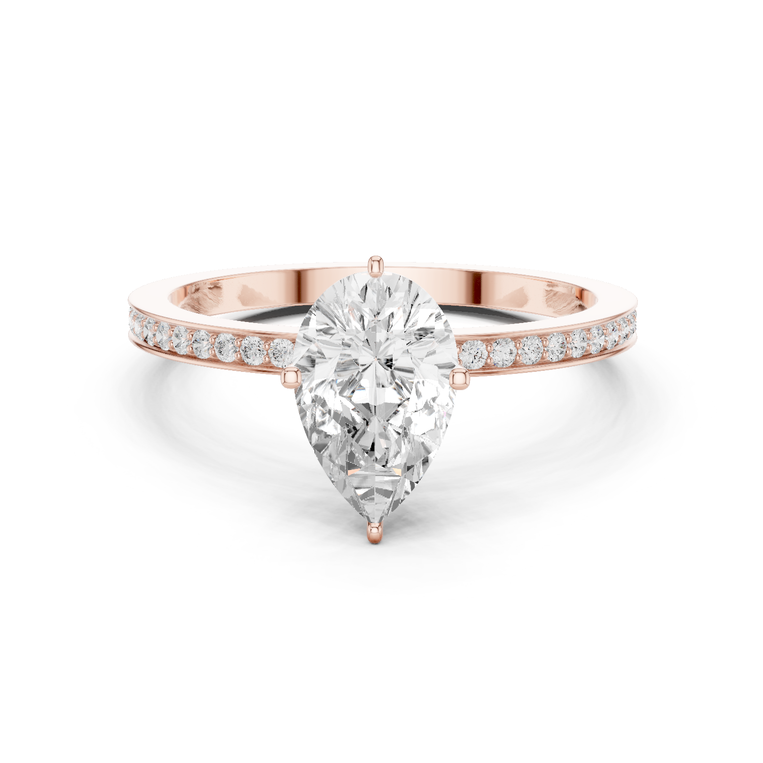 Gold Ring DDLR-1091, Rose Gold