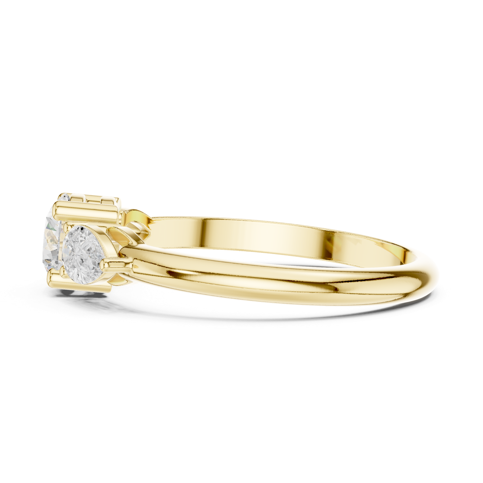 Gold Ring JLR-99, Yellow Gold, view 3