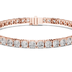 Gold Bracelet GLBR-0012, Rose Gold, view 4