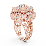 Gold Ring DDLR-767, Rose Gold, view 1