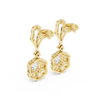 Gold Earrings 3-10013E_185, Yellow Gold, view 3