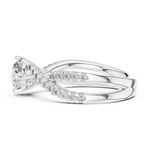 Gold Ring L03-638, White Gold, view 3