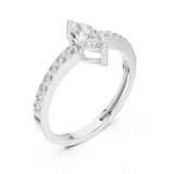 Gold Ring JLR-23, White Gold, view 2