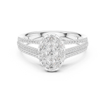 Gold Ring DDLR-756, White Gold, view 4