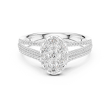 Gold Ring DDLR-756, White Gold, view 4