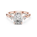 Gold Ring DDLR-164, Rose Gold, view 4