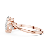 Gold Ring HLR-255, Rose Gold, view 3