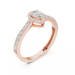 Gold Ring JLR-102, Rose Gold, view 2