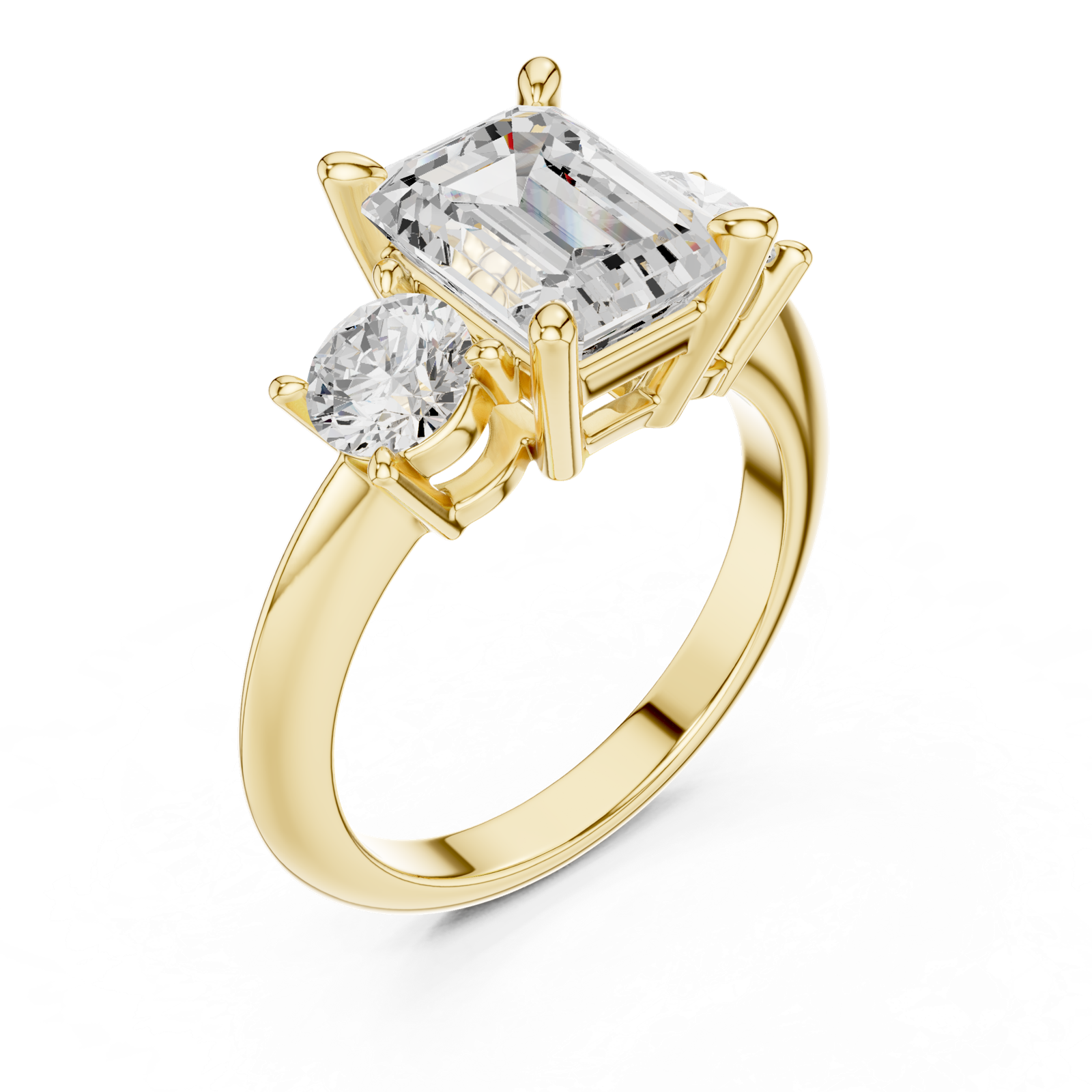 Gold Ring DDLR-901, Yellow Gold, view 2