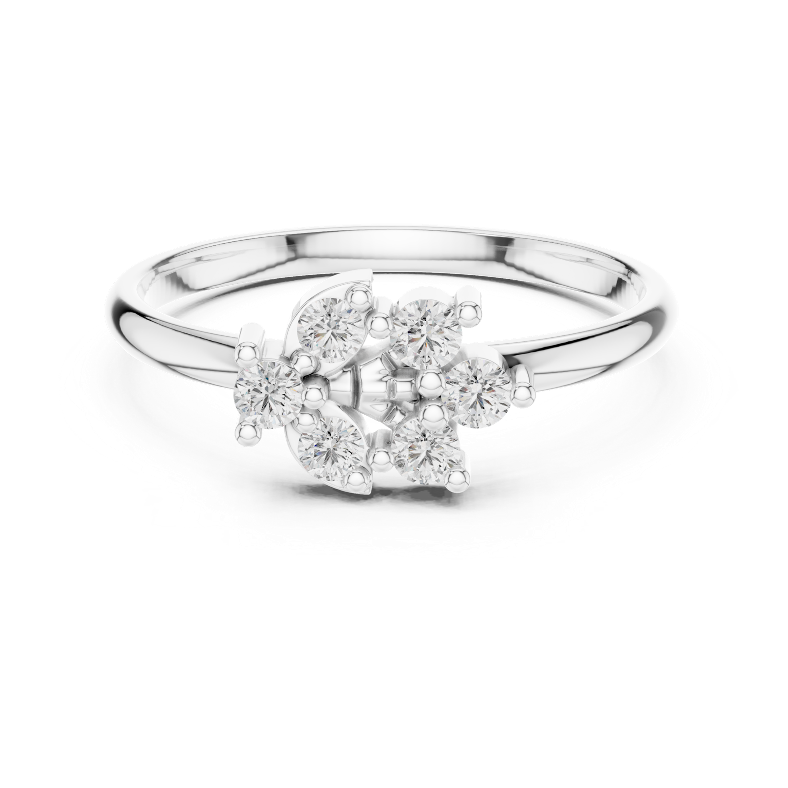Gold Ring 1 (456), White Gold, view 4