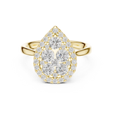 Gold Ring DDLR-785, Yellow Gold, view 4