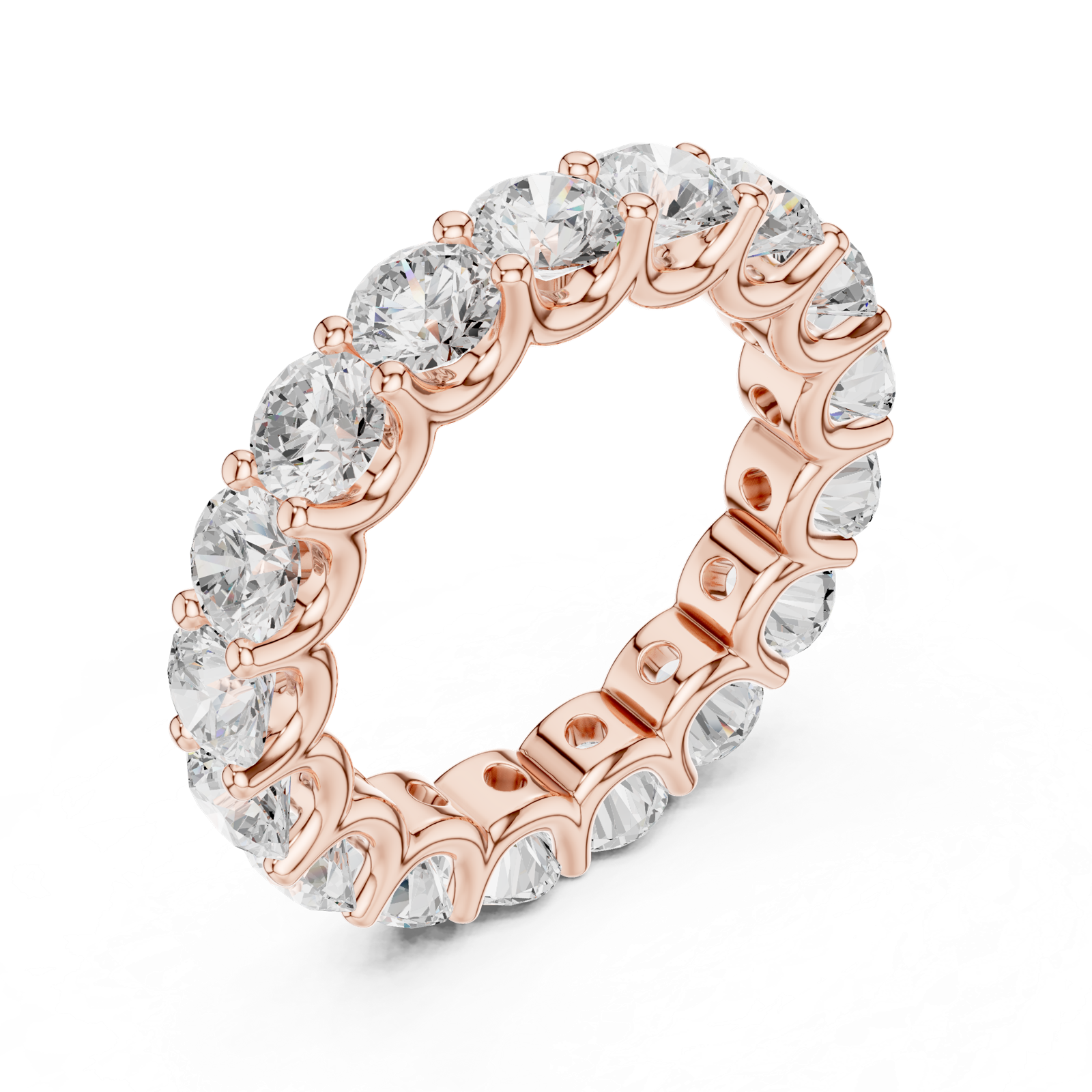 Gold Ring DDLR-659, Rose Gold, view 2