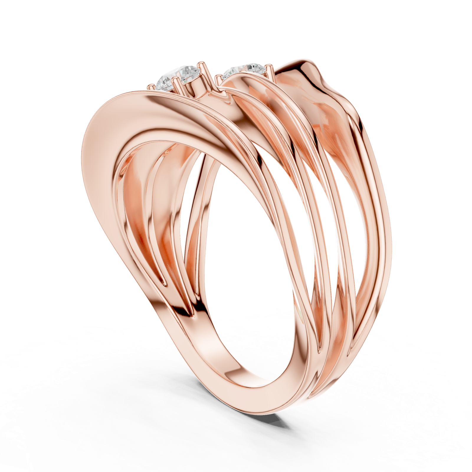 Gold Ring SBWR(64), Rose Gold