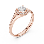 Gold Ring LR-0214, Rose Gold, view 2