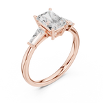 Gold Ring DDLR-1048, Rose Gold, view 2