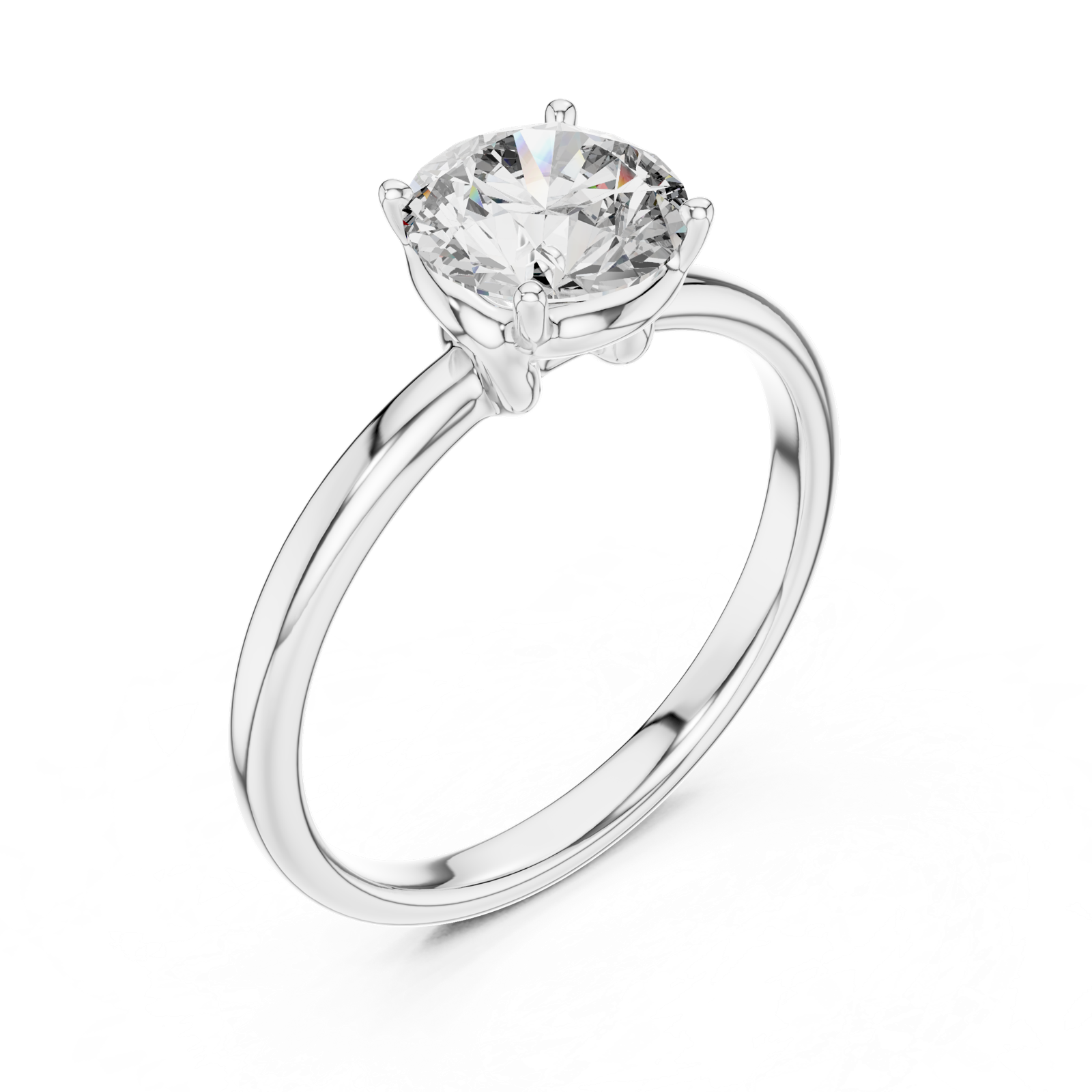 Gold Ring LR-0022, White Gold, view 2