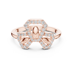 Gold Ring LR-01 (81), Rose Gold, view 4