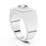 Gold Ring L28-GR, White Gold, view 1