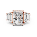 Gold Ring DDLR-746, Rose Gold, view 4