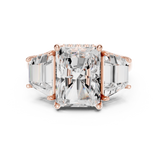 Gold Ring DDLR-746, Rose Gold, view 4