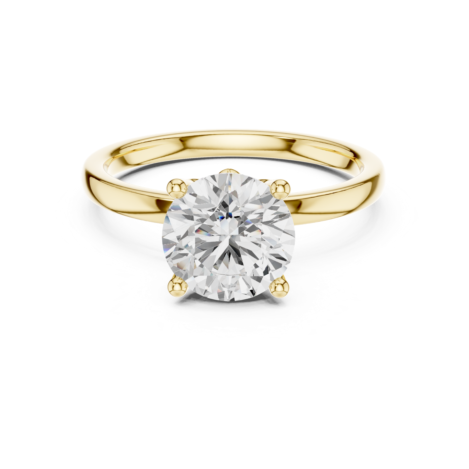 Gold Ring DDLR-847, Yellow Gold, view 4