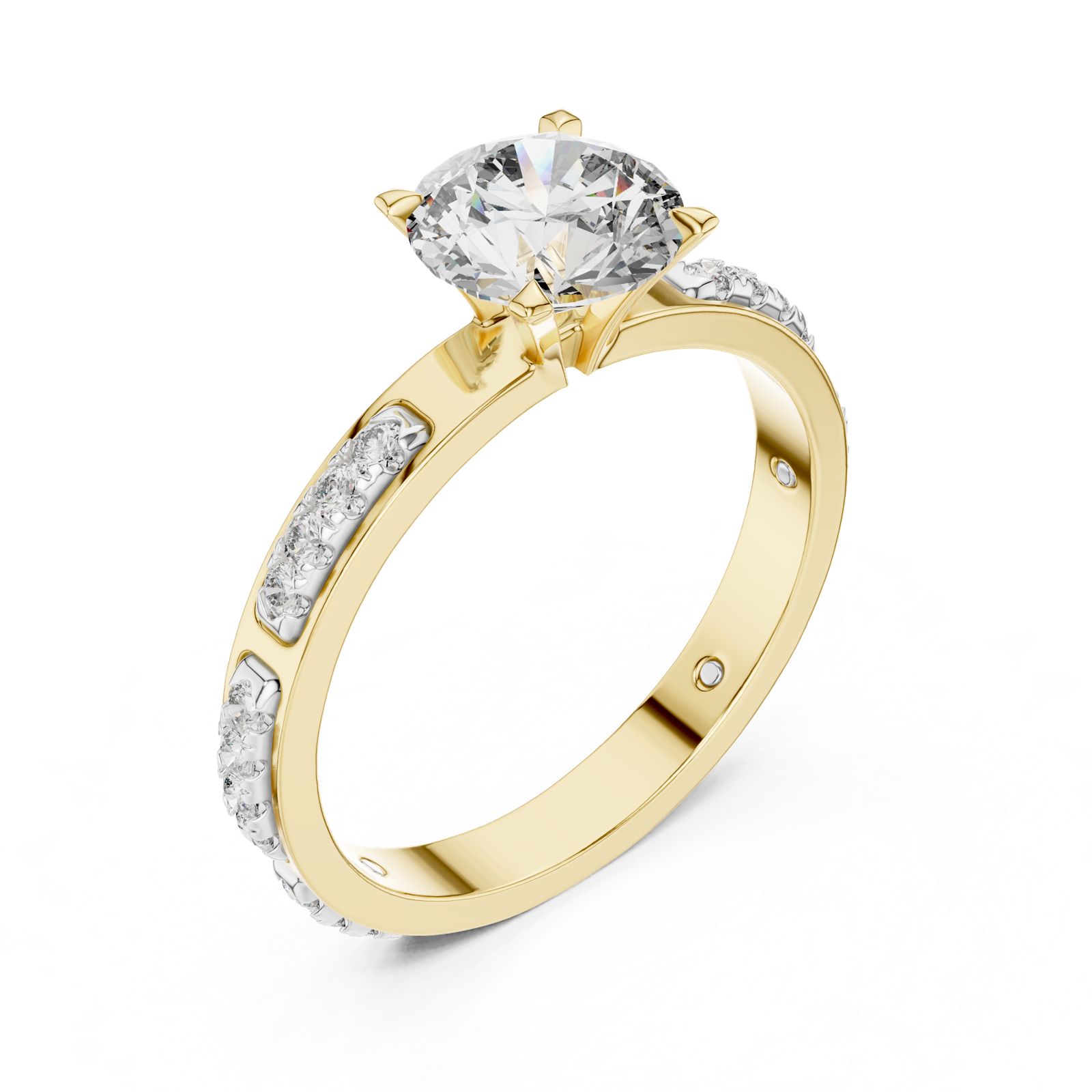 Gold Ring LR-0039, Yellow Gold, view 2