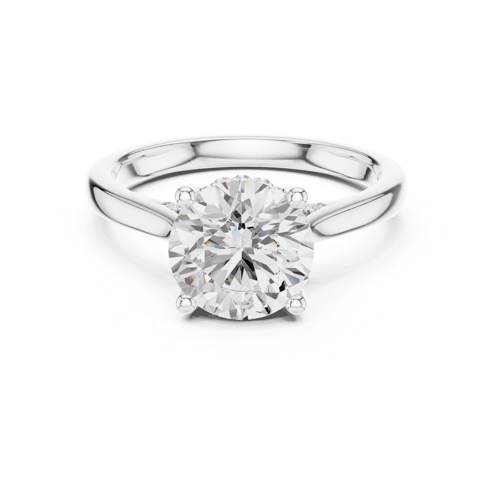 Gold Ring DDLR-991, White Gold, view 4