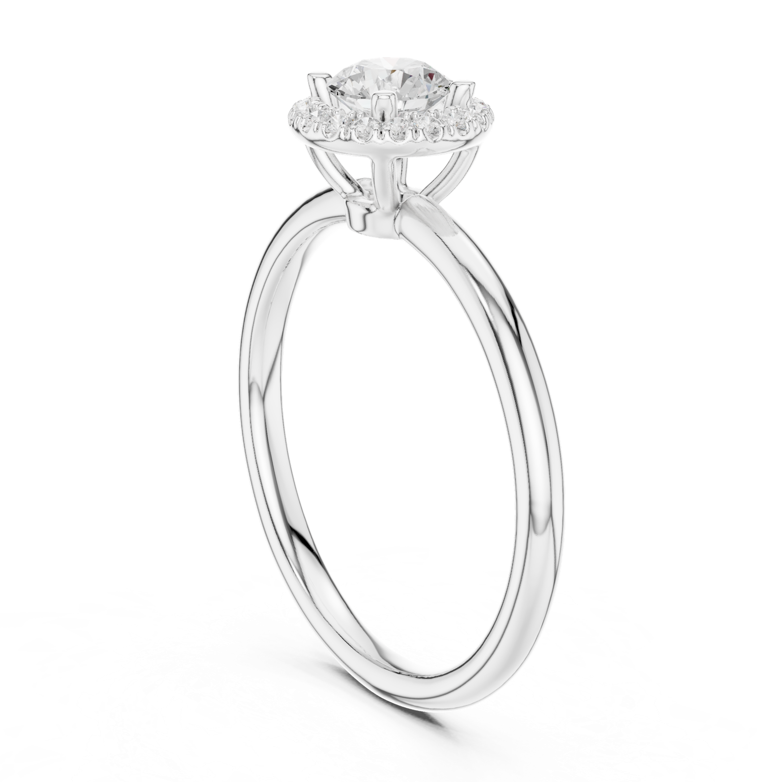 Gold Ring LR-0215, White Gold