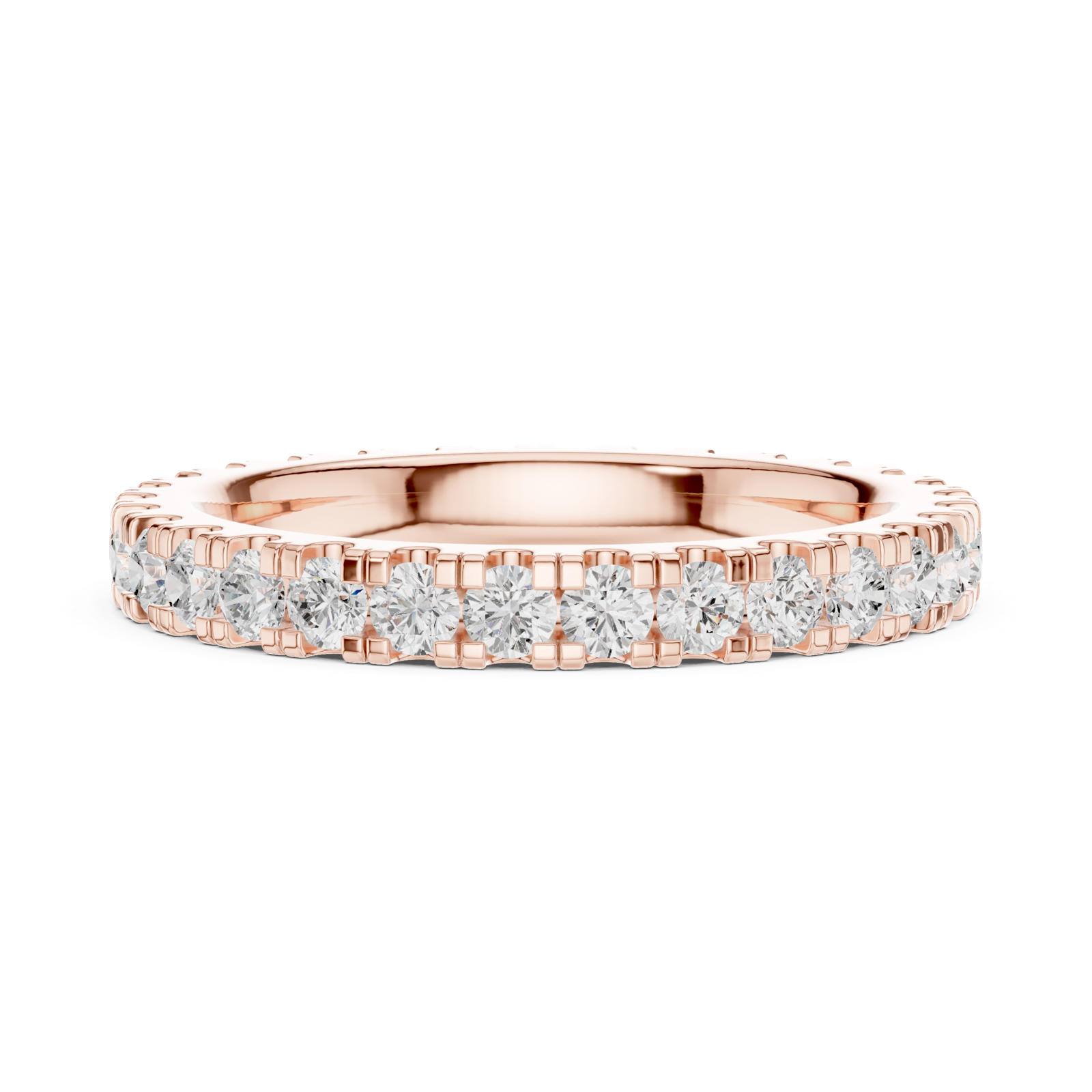 Gold Ring DDLR-605, Rose Gold, view 3