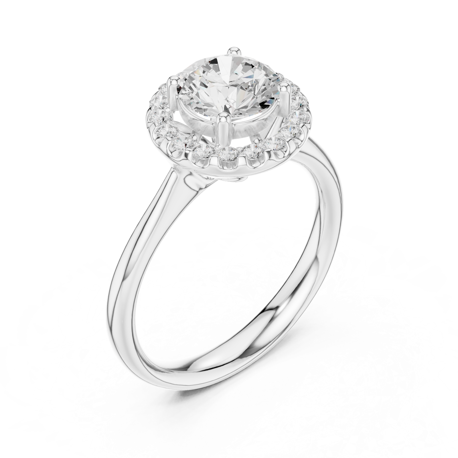Gold Ring DDLR-629, White Gold, view 2