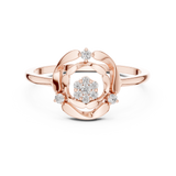 Gold Ring DR-6199, Rose Gold