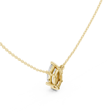 Gold Jewelry DDPO-001, Marquise center stone, Yellow Gold, view 2