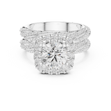 Gold Ring DDLR-293, White Gold, view 4