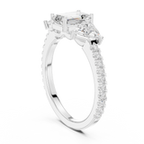 Gold Ring DDLR-1078, White Gold, view 1